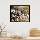 Horse Drawn Cannons bij Fair Oaks, VA 1862 Poster (Keuken)