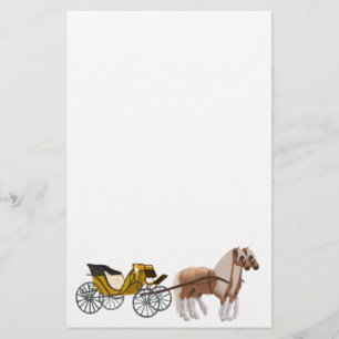 Horse Drawn Carriage Stationery Briefpapier