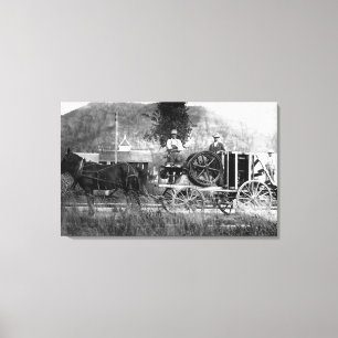 Horse Drawn Cart Canvas Afdruk