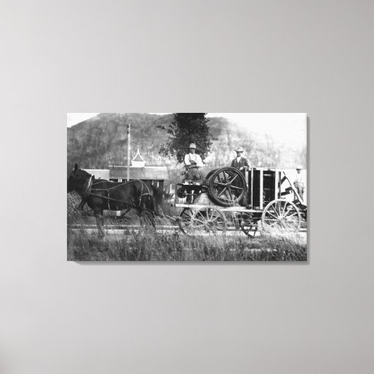 Horse Drawn Cart Canvas Afdruk (Voorkant)