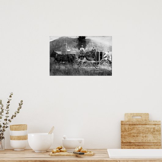 Horse Drawn Cart Poster (Keuken)