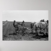 Horse-Drawn Corn Planter, 1940 Poster (Voorkant)