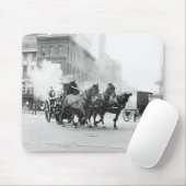 Horse Drawn Fire Engine, begin jaren 1900 Muismat (Met muis)