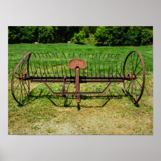 Horse Drawn Hay Rake Poster (Voorkant)