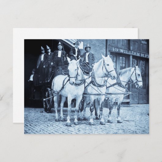 Horse Drawn Hook and Ladder Fire Company —  Briefkaart (Voorkant / Achterkant)