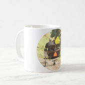 Horse Drawn Vechicles, Kalona, Iowa Amish Horse Koffiemok (Voorkant links)