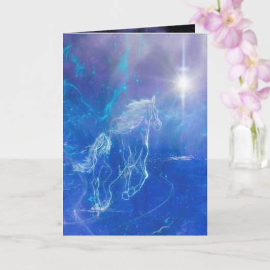 HORSE DREAM "KOMEND THUIS" KAART (Orchidee)