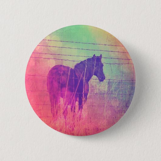 Horse Dreams Ronde Button 5,7 Cm (Voorkant)