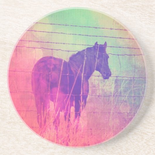 Horse Dreams Zandsteen Onderzetter (Voorkant)