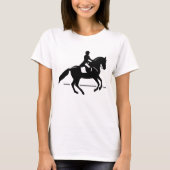 Horse Dressage Equestrian Silhouette T-shirt (Voorkant)