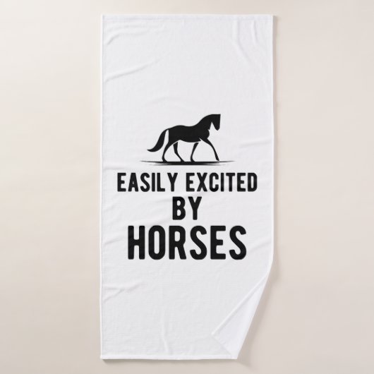 Horse - Easily opgewonden by horses b Badhanddoek (Badhanddoek)