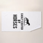 Horse - Easily opgewonden by horses b Badhanddoek (Badhanddoek)