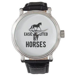 Horse - Easily opgewonden by horses b Horloge