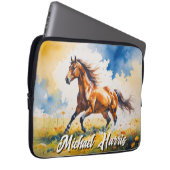 Horse Electronics Bag | Aangepaste Mannen-cadeaus Laptop Sleeve (Voorkant Rechts)