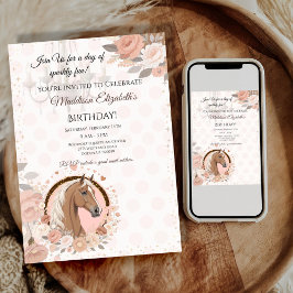 Horse Elegant Birthday Kaart