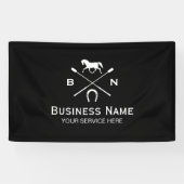 Horse Elegant Horseback Riding Equestrian Equine Spandoek (Horizontaal)