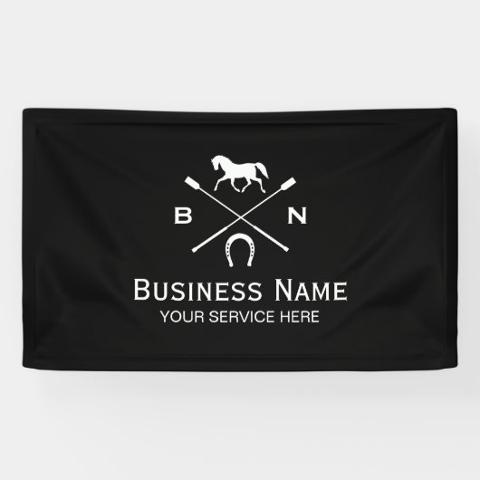 Horse Elegant Horseback Riding Equestrian Equine Spandoek (Horizontaal)