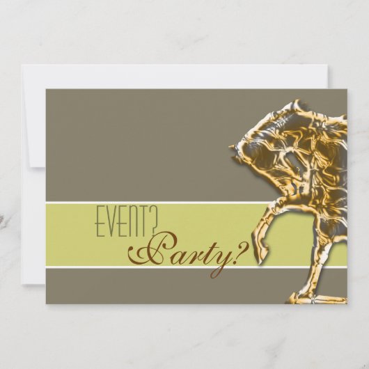 Horse elegant kaart (Voorkant)