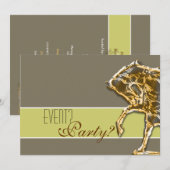 Horse elegant kaart (Voorkant / Achterkant)