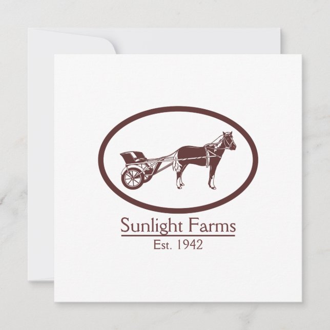 Horse en Buggy Logo (Voorkant)