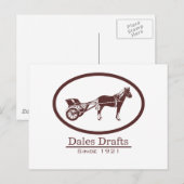 Horse en Buggy Logo Briefkaart (Voorkant / Achterkant)