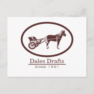 Horse en Buggy Logo Briefkaart