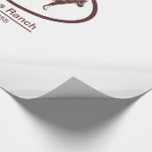 Horse en Buggy Logo Cadeaupapier (Hoek)