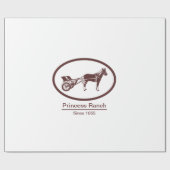 Horse en Buggy Logo Cadeaupapier (Vlak)