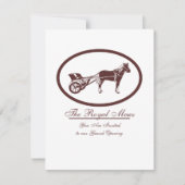 Horse en Buggy Logo Kaart (Voorkant)