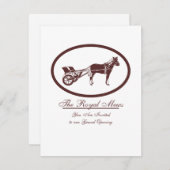 Horse en Buggy Logo Kaart (Voorkant / Achterkant)