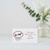 Horse en Buggy Logo Visitekaartje (Staand voorkant)