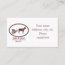 Horse en Buggy Logo Visitekaartje