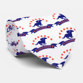 Horse en jockey racing melbourne cup stropdas (Opgerold)