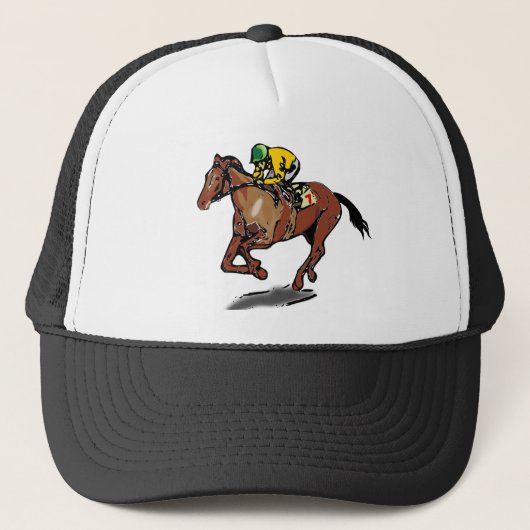 Horse en Jockey Trucker Pet (Voorkant)