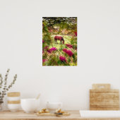 Horse en Lilacs Poster (Keuken)