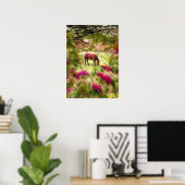 Horse en Lilacs Poster (Thuiskantoor)