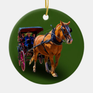 HORSE EN VERVOER KERAMISCH ORNAMENT