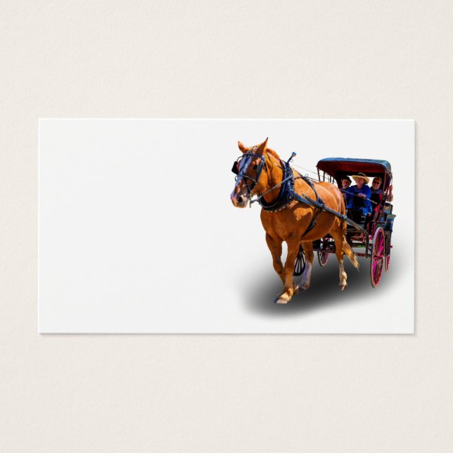 HORSE EN VERVOER VISITEKAARTJE (Voorkant)
