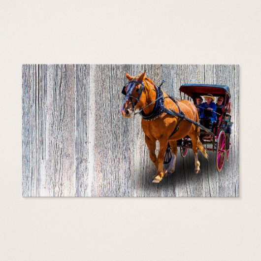 HORSE EN VERVOER VISITEKAARTJE (Voorkant)