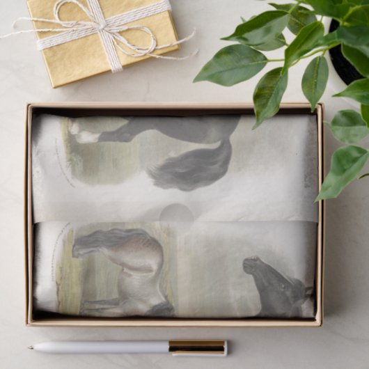 Horse Ephemera Decoupage  Clydesdale Tissuepapier (Geschenk)