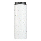 Horse Equestrian Animal Monogram Patroon Thermosbeker (Achterkant)