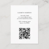 Horse Equestrian Business Logo QR Code Visitekaartje (Achterkant)