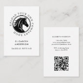 Horse Equestrian Business Logo QR Code Visitekaartje (Voorkant / Achterkant)