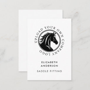 Horse Equestrian Business Logo QR Code Visitekaartje