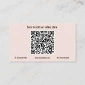 Horse Equestrian QR Code Visitekaartje (Achterkant)