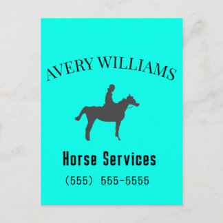 Horse Equine Business Stationary Postcard Briefkaart