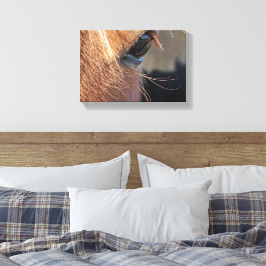 Horse Eye Canvas Afdruk (Insitu (Slaapkamer))