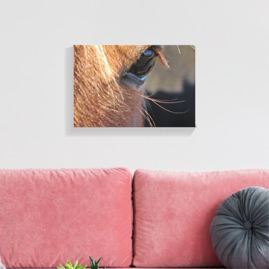 Horse Eye Canvas Afdruk (Insitu (Woonkamer))