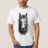 Horse Face Art T-shirt (Voorkant)