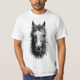 Horse Face Art T-shirt
